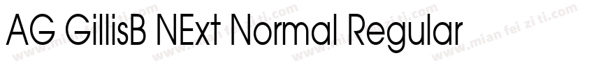AG GillisB NExt Normal Regular字体转换